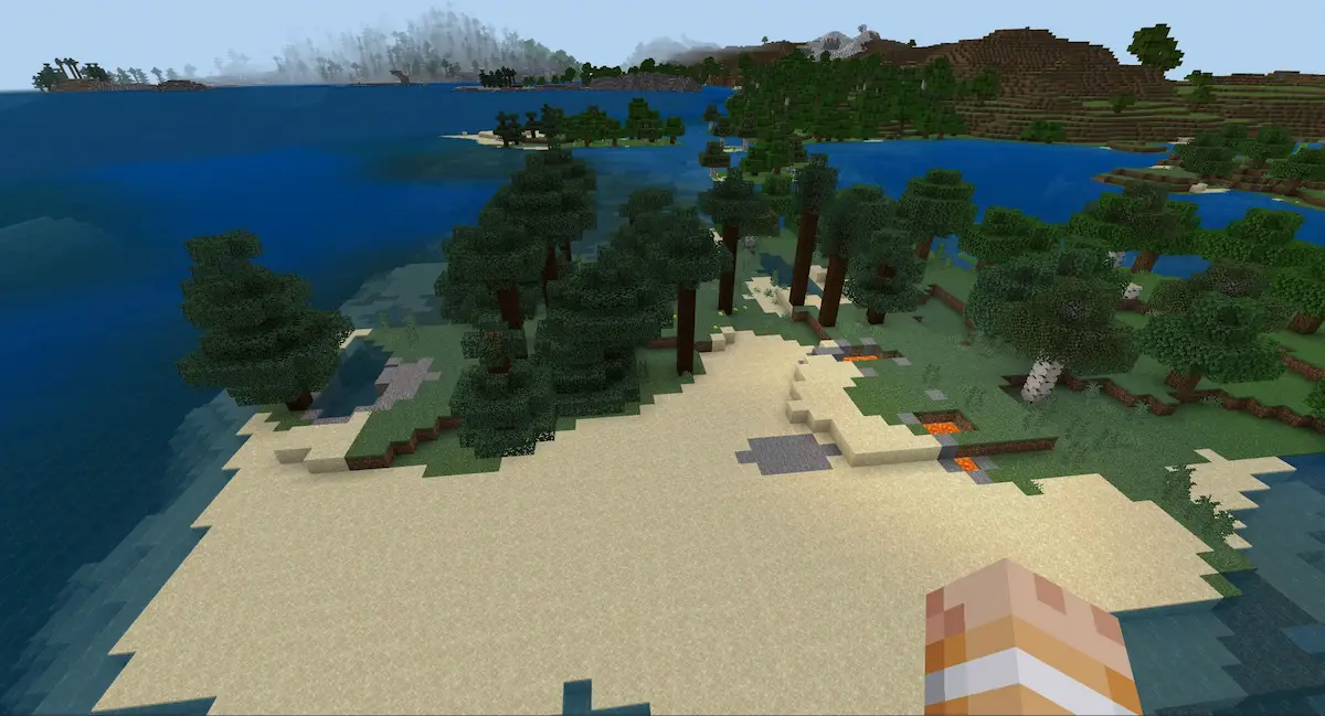 Spawn dell'isola desolata Spawn di Minecraft