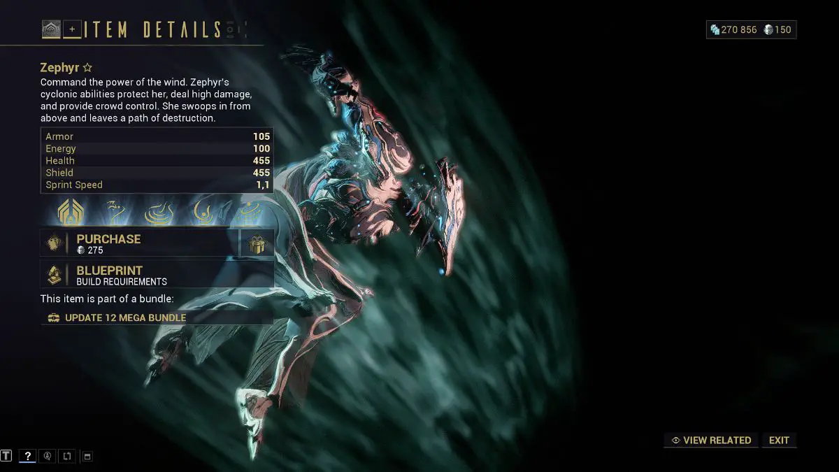 Zephyr è uno dei migliori Warframe iniziali