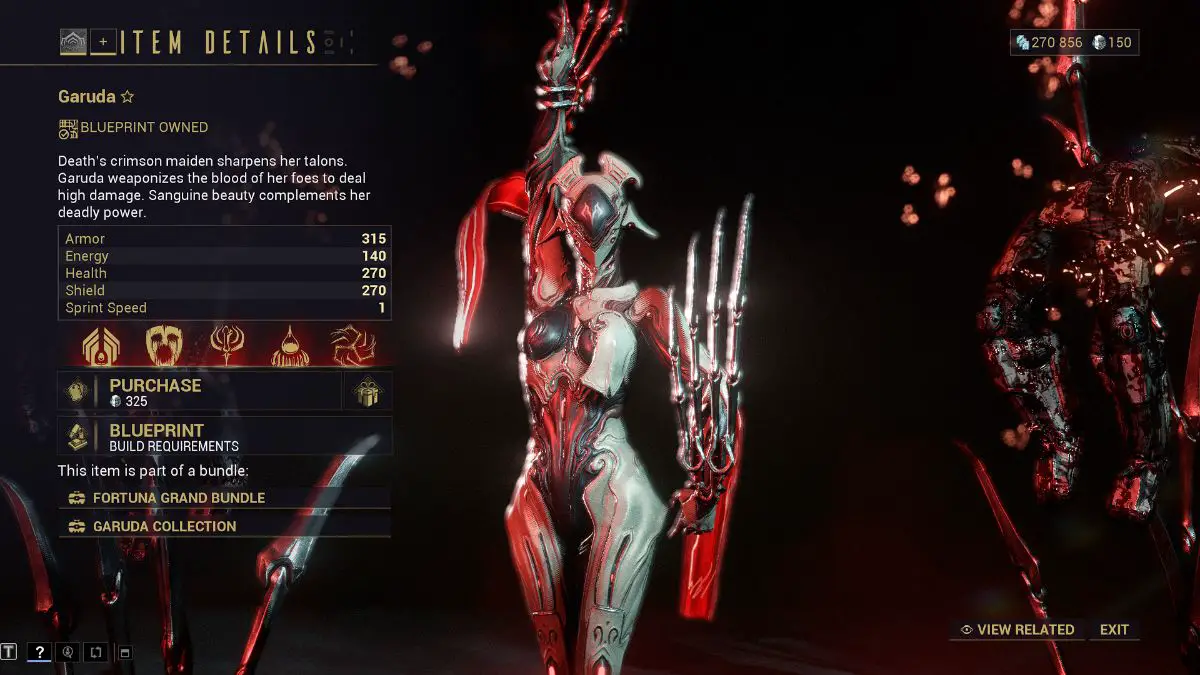 Garuda è uno dei migliori Warframe iniziali