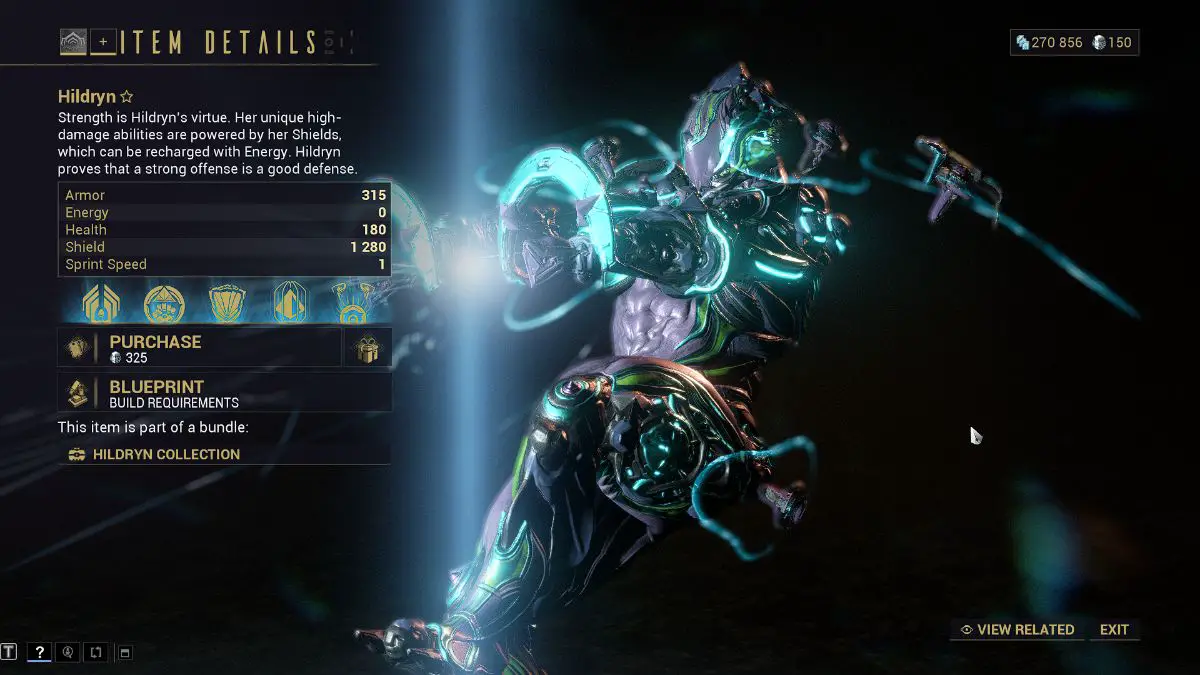 Hyldrin è uno dei migliori Warframe iniziali