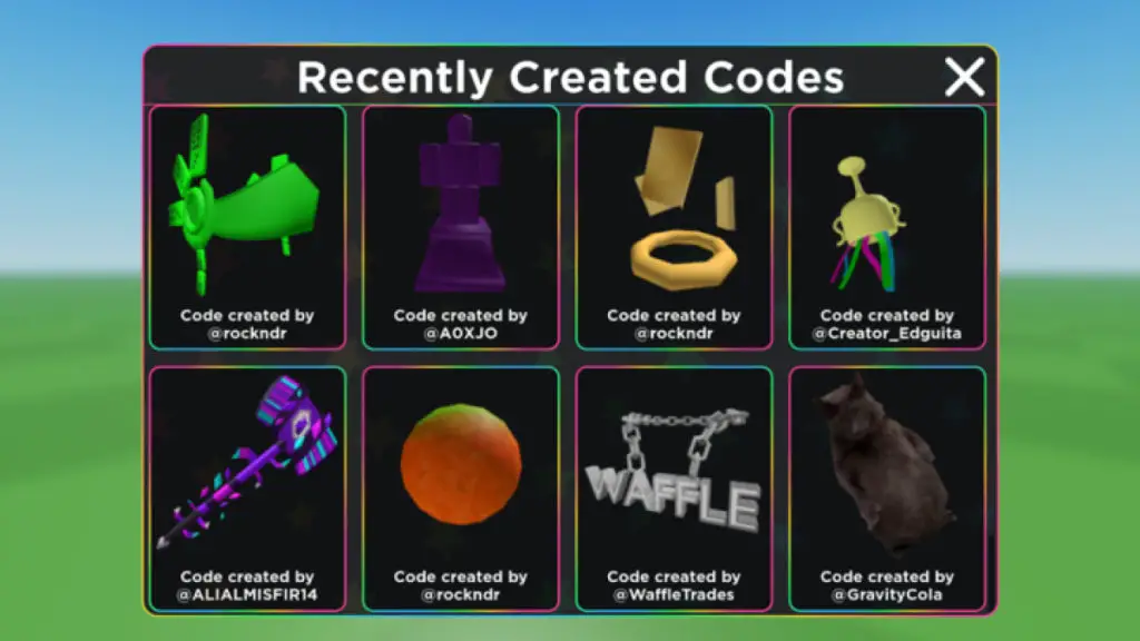 UGC Limited Codes (November 2023)