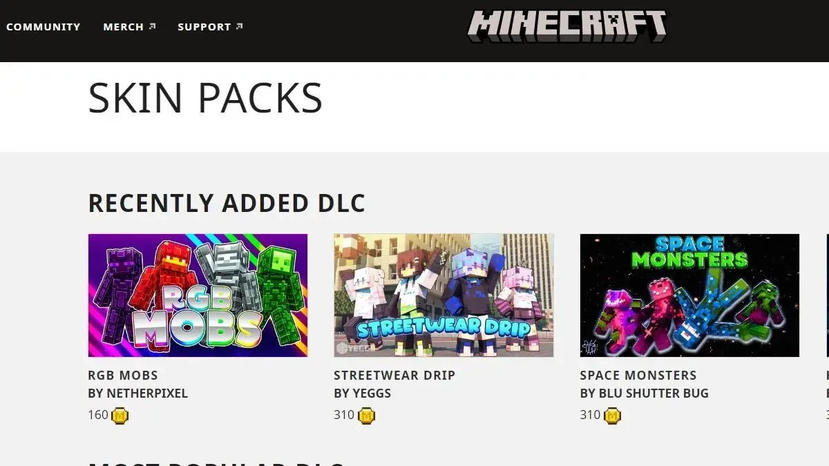 Skin di Minecraft