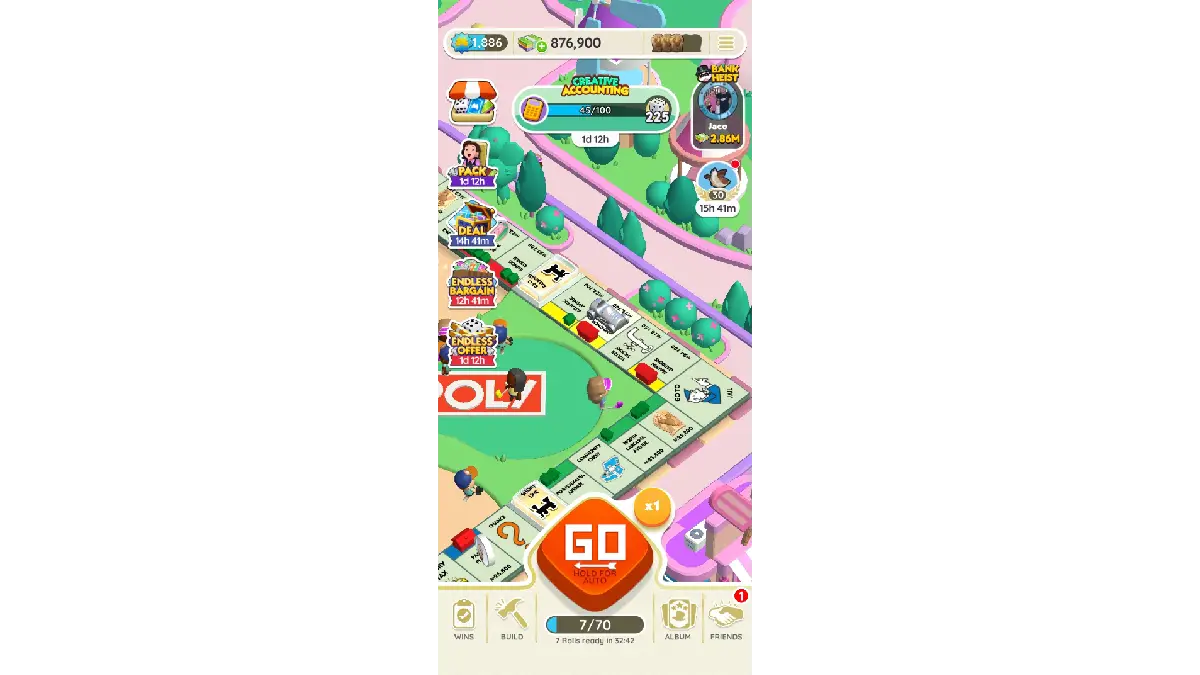 Come funzionano i quadrati in Monopoli GO