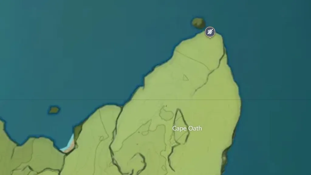 Mappa del giuramento del mantello di Genshin Impact