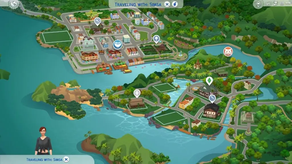 Tomarang Mappa del mondo Sims 4 in affitto