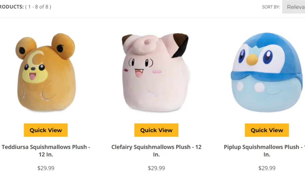 Clefairy e Teddiursa Squishmallow