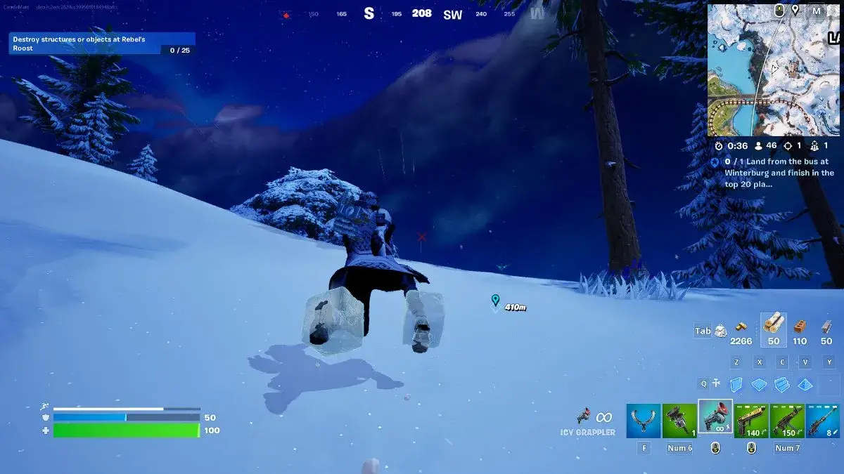 Rampino ghiacciato nel Fortnite Winterfest