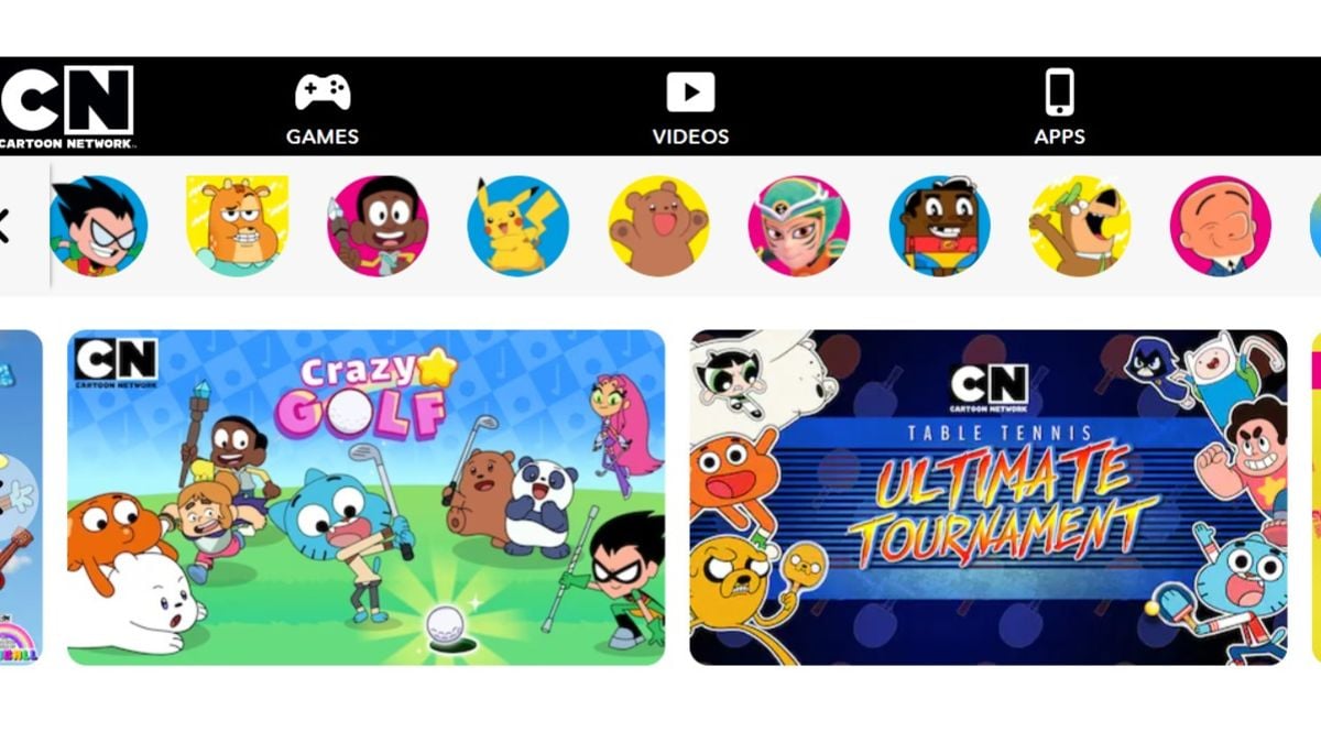 Sito web del gioco per browser Cartoon Network