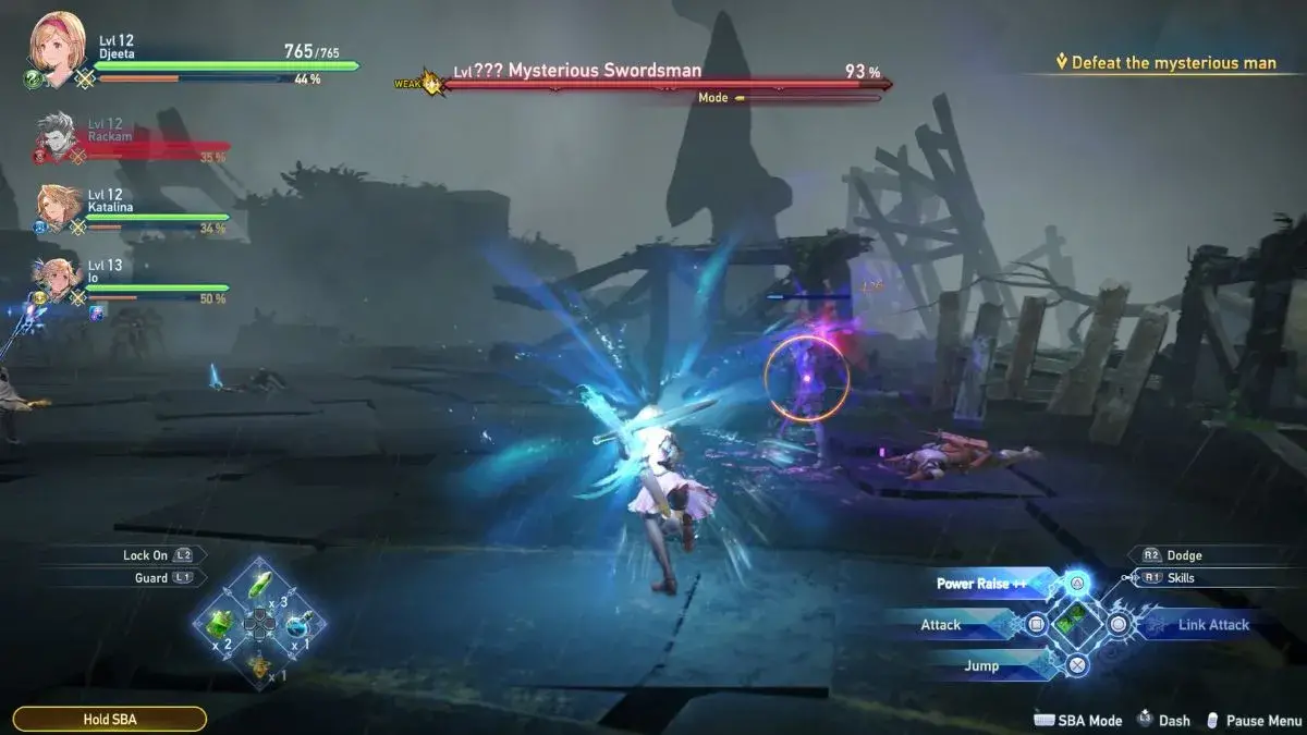 misterioso spadaccino id boss battle in granblue fantasy relink
