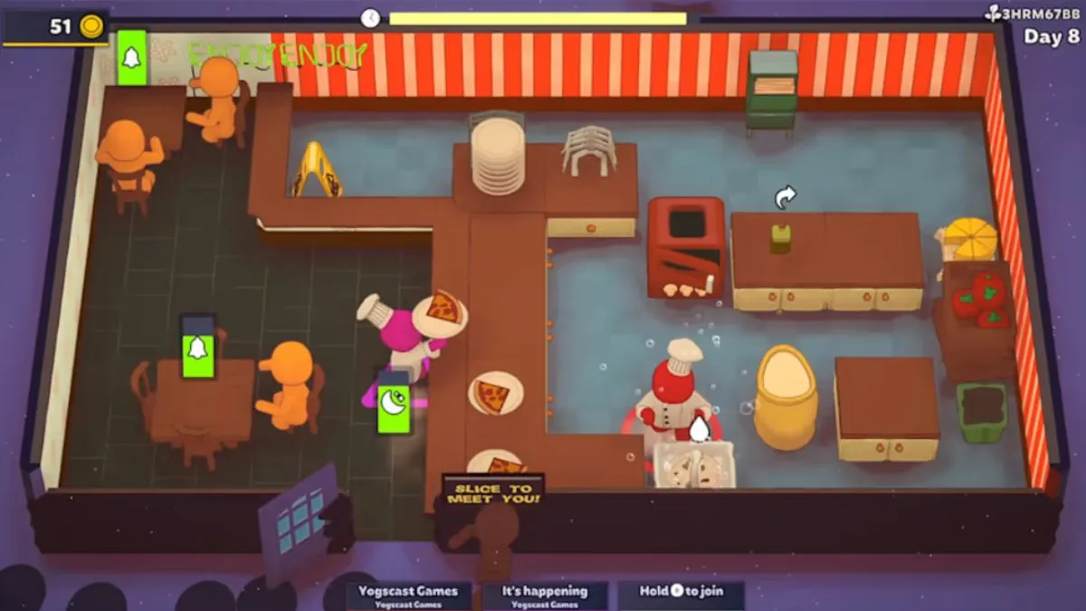Screenshot del gameplay della versione Nintendo Switch di PlateUp