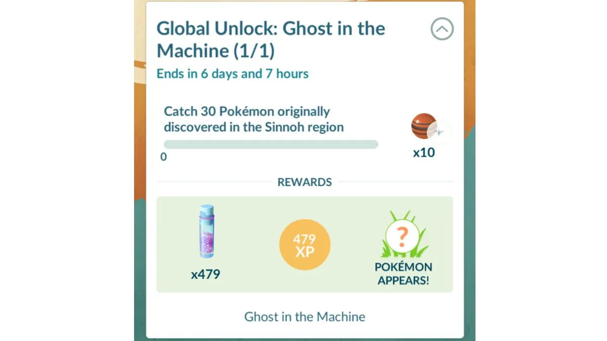 Pokemon GO Ghost nelle attività Rotom della macchina
