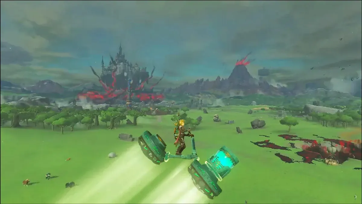 Link solca i cieli tempestosi a bordo di una hoverbike costruita con successo.