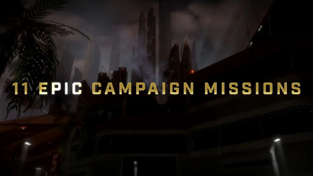 Immagine del trailer di Halo 3: ODST che mostra che il gioco ha 11 missioni della campagna