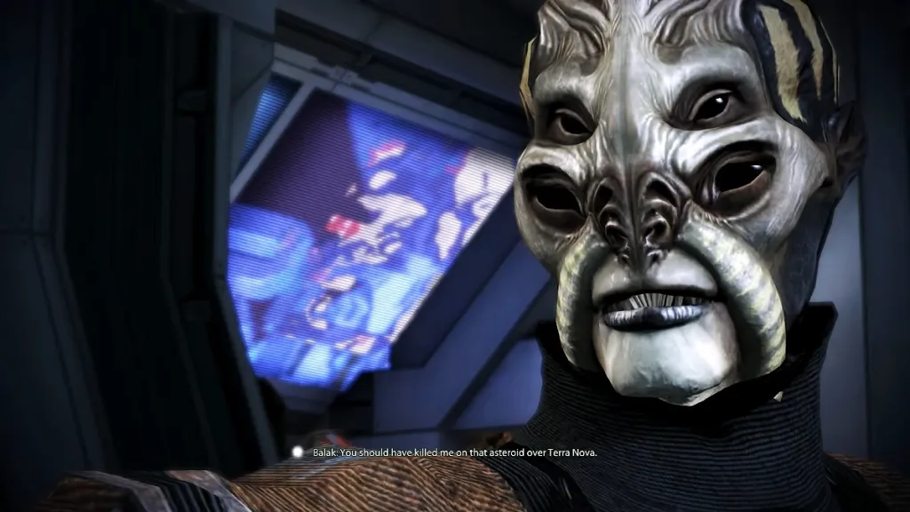Balak in Mass Effect 3 durante il DLC Abbattimento del cielo