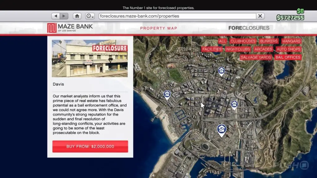 GTA Online: il miglior ufficio di cauzione per acquistare e come guadagnare con le taglie