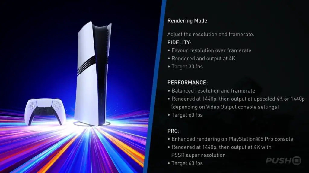 Come abilitare le modalità e le impostazioni di PS5 Pro