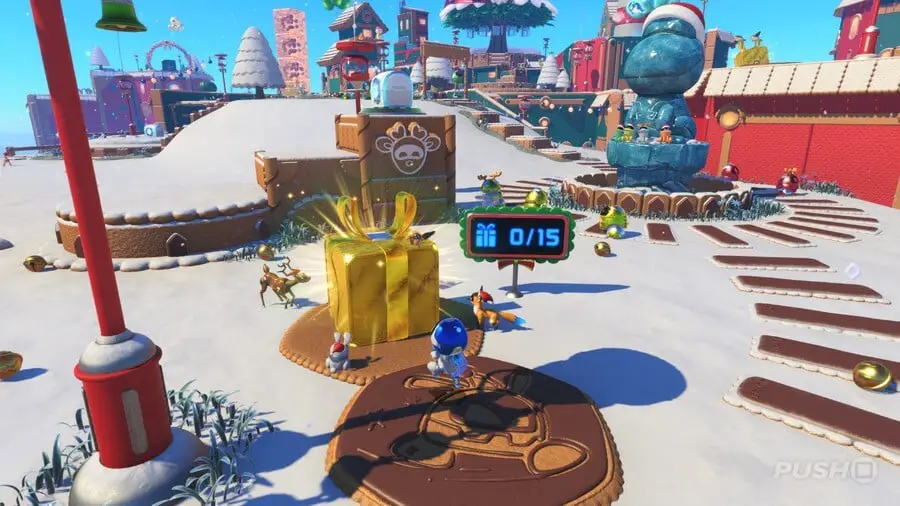 Astro Bot: Winter Wonder - Tutti gli oggetti da collezione: robot, regali 3