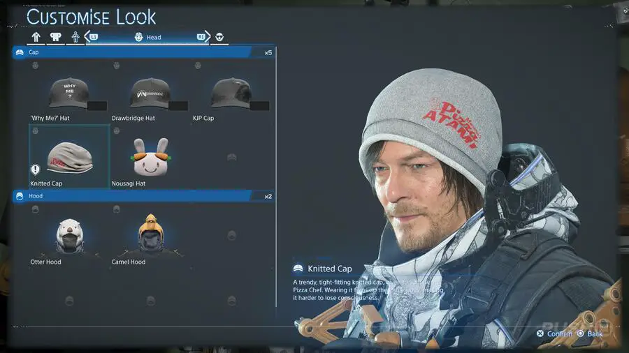 Death Stranding 2: tutti i cappelli, i cappucci e come farli guidare 8